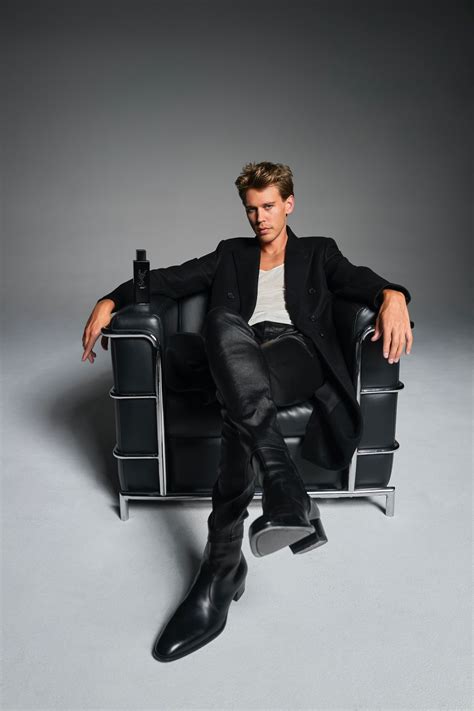 Austin Butler Poses in Leather Boots for .